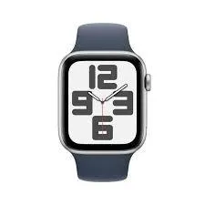 Apple Watch Se Gps 44Mm Silver Aluminium Case, Storm Blue Sport Band, S/M