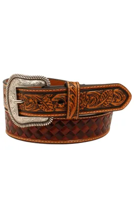 Basket Weave Embossed Belt