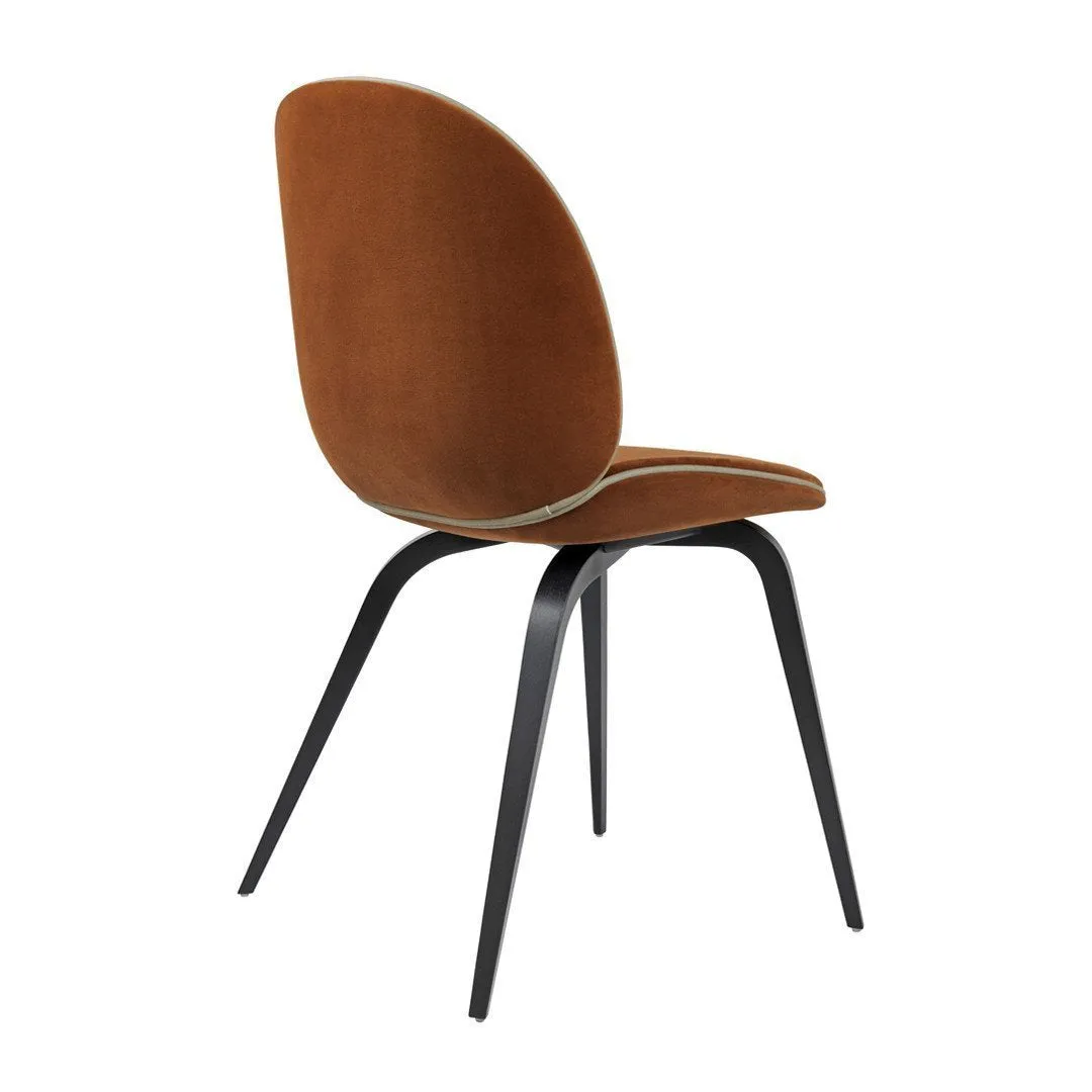 Beetle Dining Chair - Wood Base - Fully Upholstered