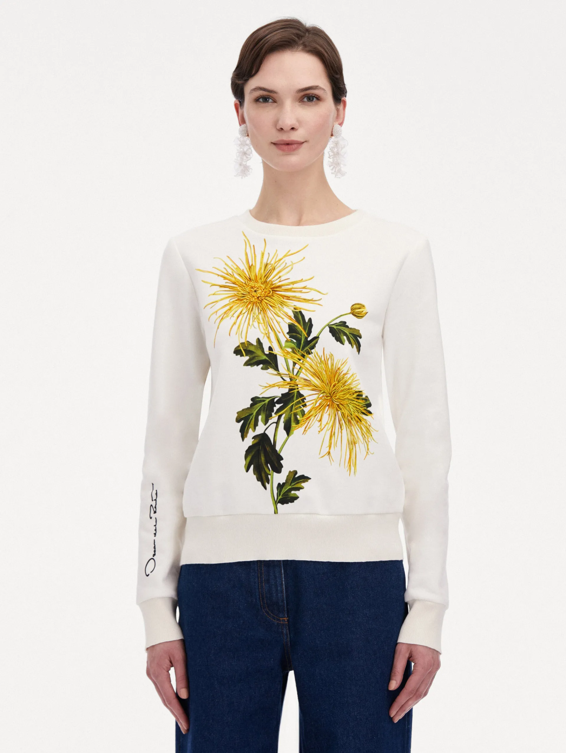 Chrysanthemum Jersey Pullover