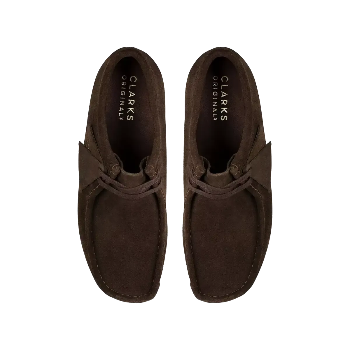 Clarks Wallabee Shoe - Dark Brown Suede