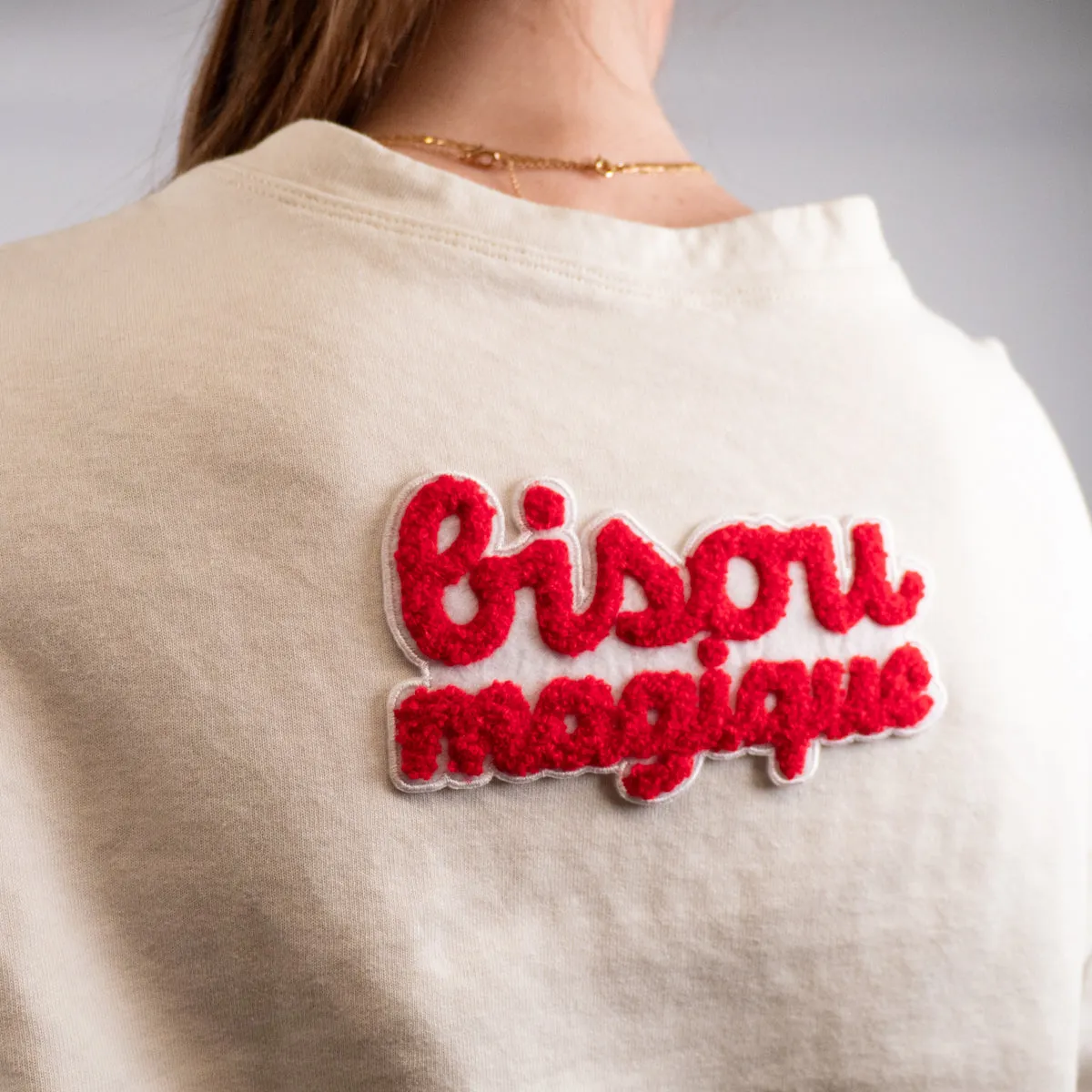 Iron-on patch ikatee® - Wide size - Bisou magique