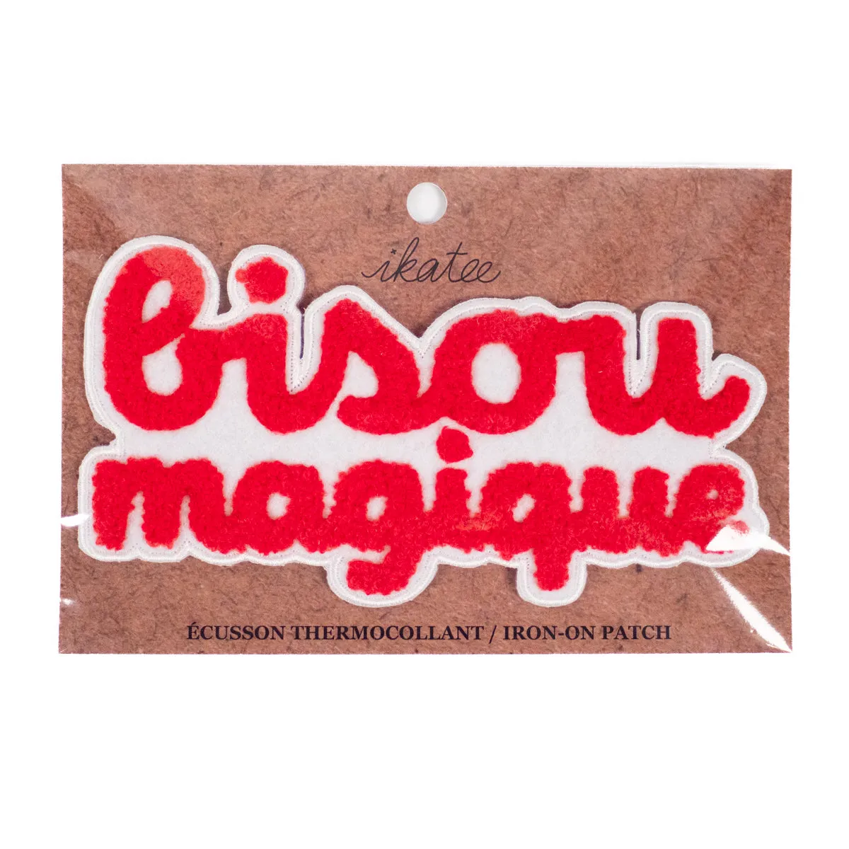 Iron-on patch ikatee® - Wide size - Bisou magique