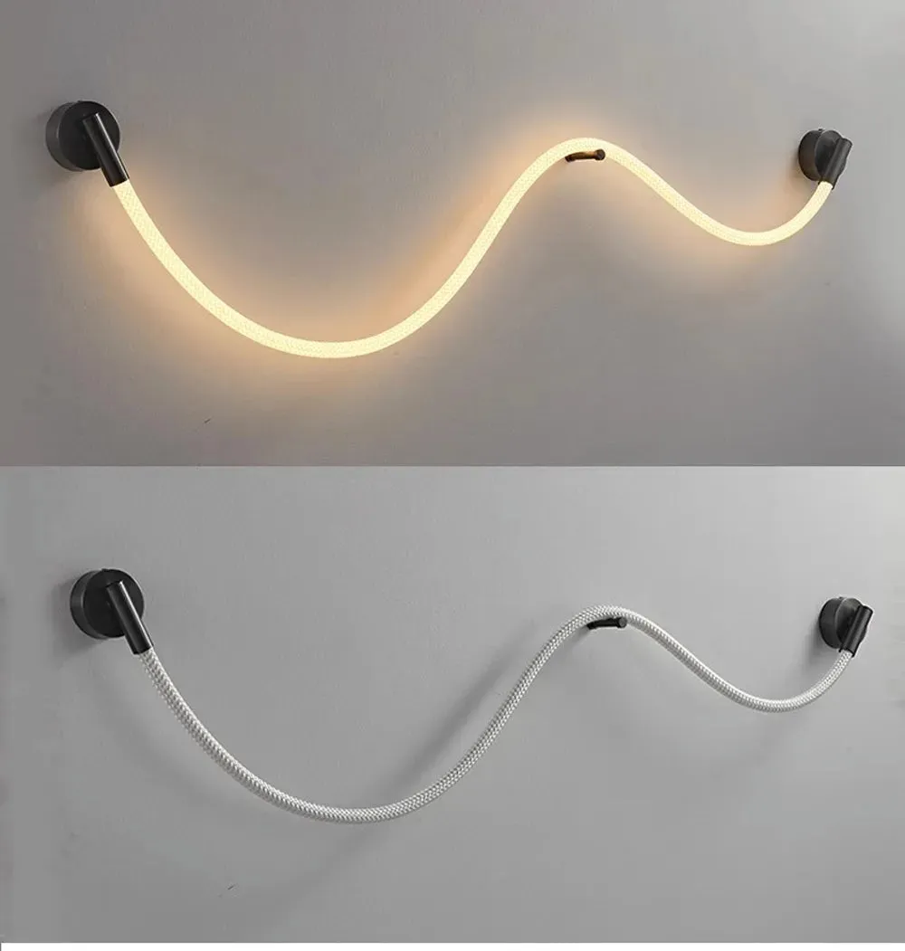 Kolia Dimmable LED Indoor/Outdoor Waterproof Wall Lamp Flexible Fabric Rope