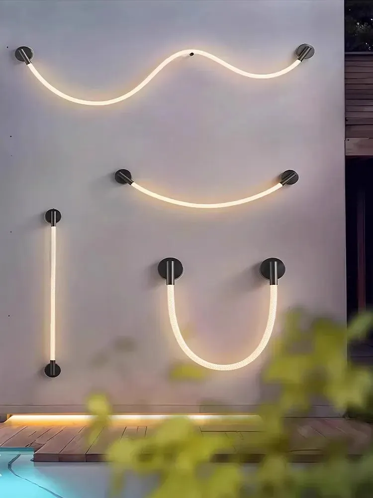 Kolia Dimmable LED Indoor/Outdoor Waterproof Wall Lamp Flexible Fabric Rope