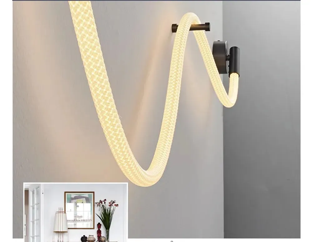 Kolia Dimmable LED Indoor/Outdoor Waterproof Wall Lamp Flexible Fabric Rope