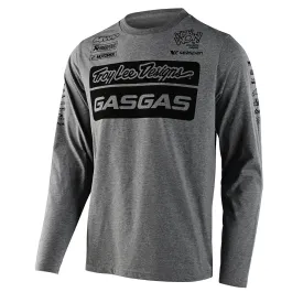 Long Sleeve Tee TLD GasGas Team Heather Gray