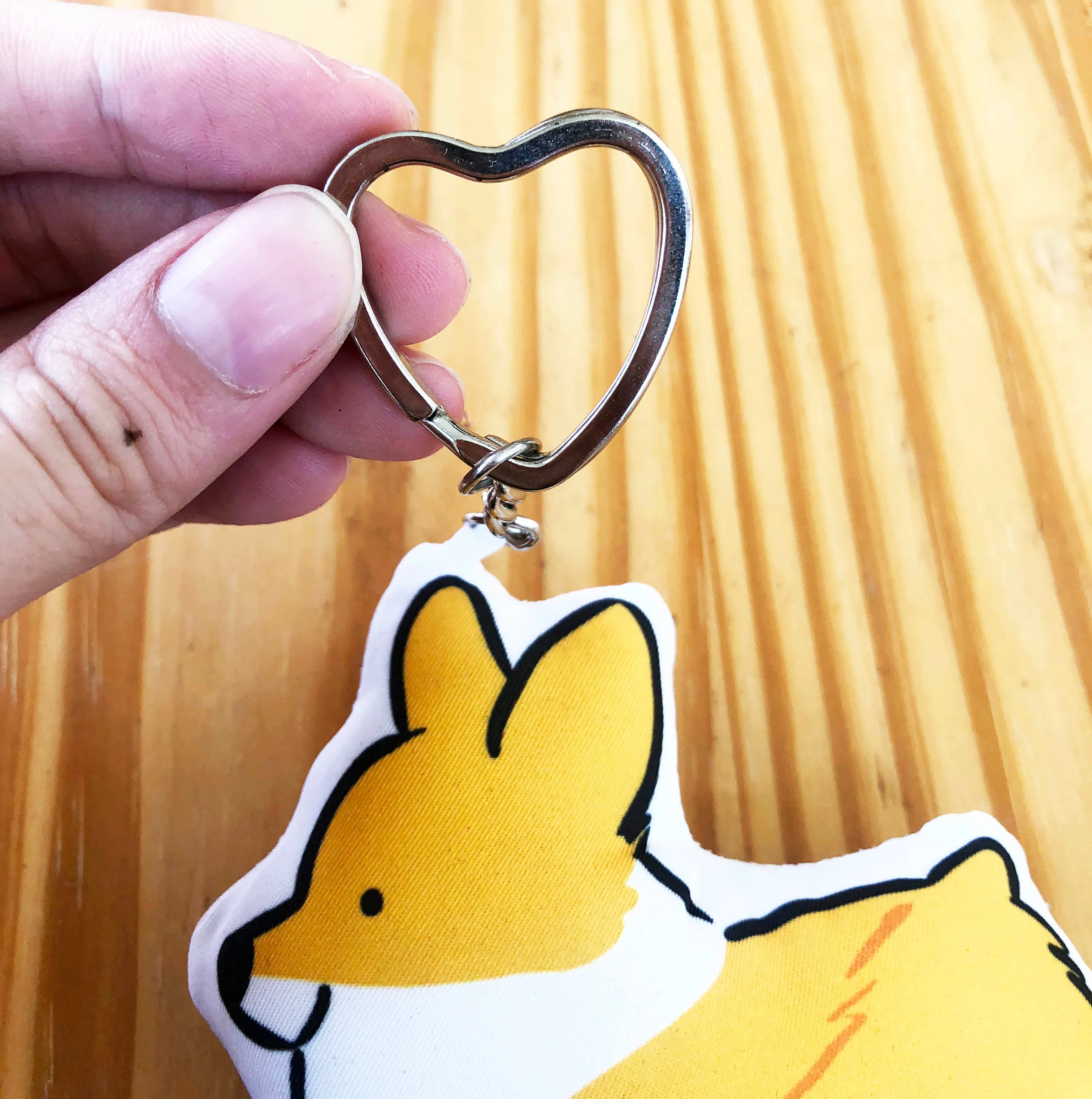 Sploot Corgi Pillow Keychain