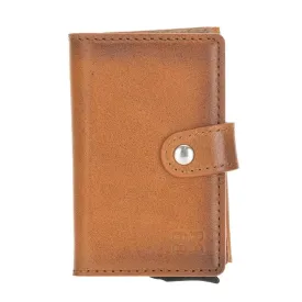 Terry Coin Leather Mechanical Card Holder