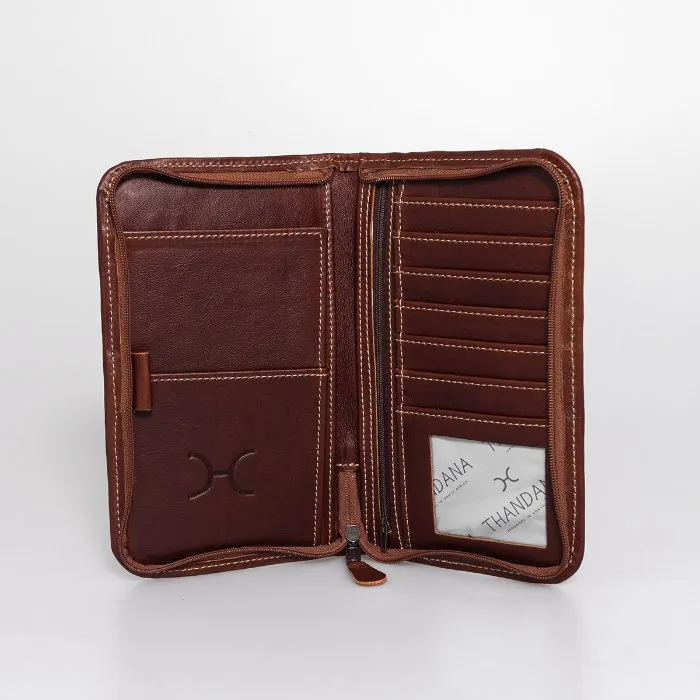 Thandana Large Leather Travel Wallet