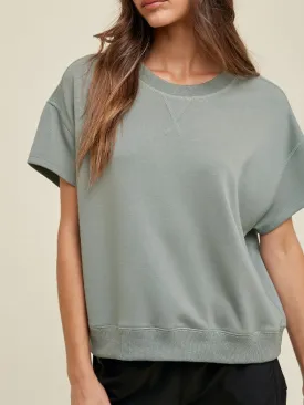 Wishlist Mint Short Sleeve Sweatshirt